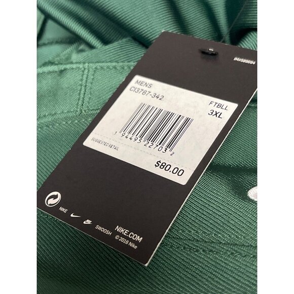 NEW! Nike Football Performance Team Jersey Green Men's Size 3XL - Picture 9 of 9